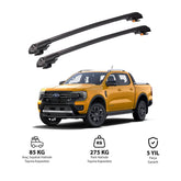 FORD RANGER WILDTRAK 2020  et modèles ultérieurs TRX1 Thunder Carrier Barres transversales pour galerie de toit de voiture, 2 barres